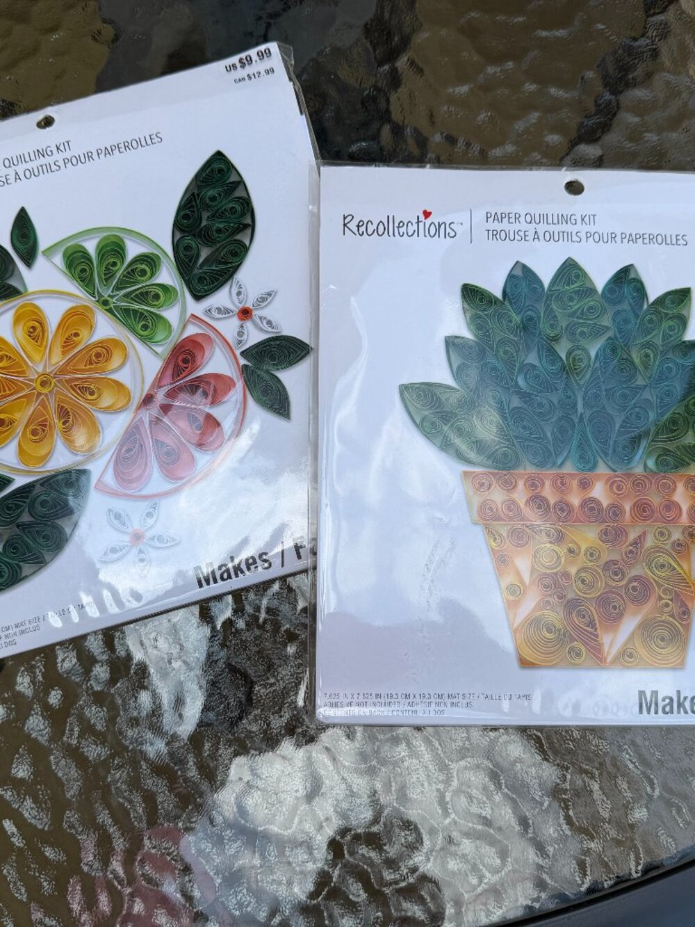 BRAND NEW!  2 piece Paper QUILLING CRAFT kits